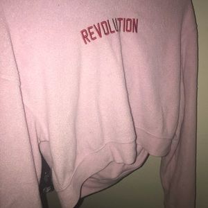 RUE21 Pink Pullover Sweater with Hood